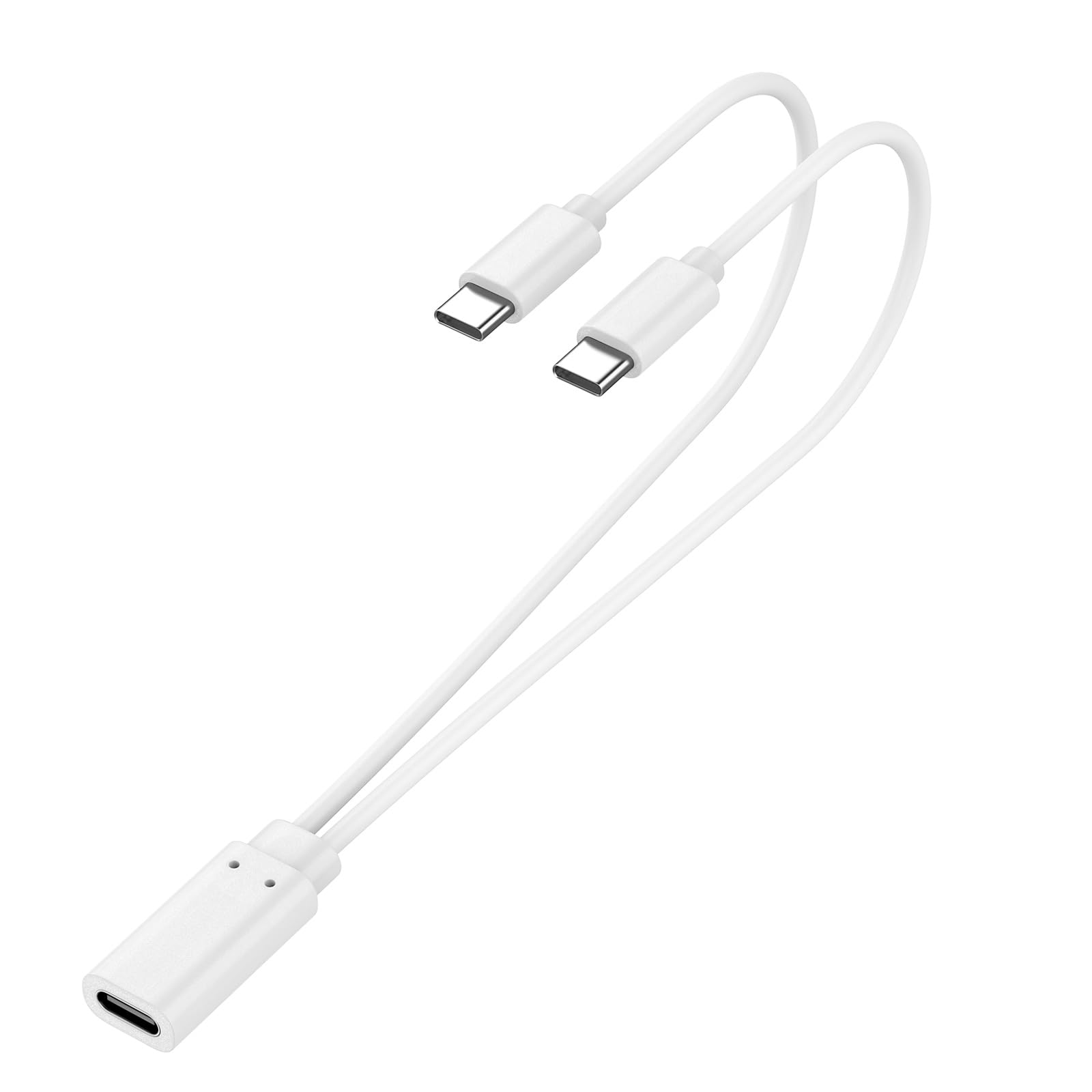 Amazon.co.jp: 2-in-1 USB C スプリッター充電ケーブル USB-C メス
