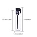 Enslz 100PCS Perfume Samples Mini Bottles With Black Lid Empty Glass Vials Dropper Bottle for Travel and Party(1ml)