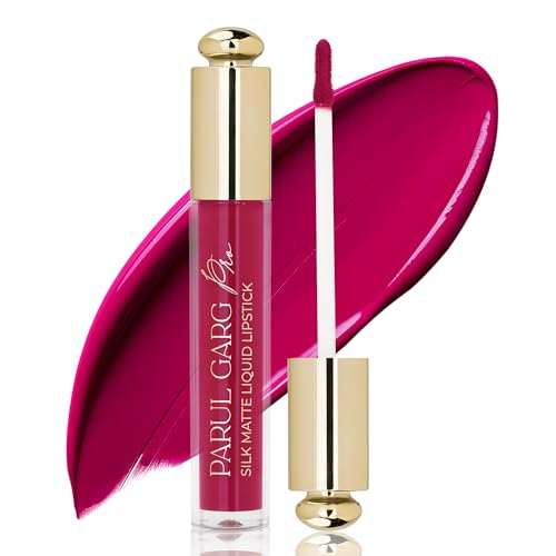 Image of Parul Garg Beauty Silk Matte Liquid Lipstick | Long-Lasting & Smudge-Proof | Soft Matte Finish | Vegan & Clean Beauty | Hydrates with Shea Butter & Vitamin E (Juliet Rose, 3ml)