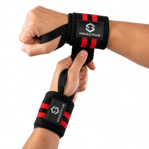 Image of Wrist Band For Gym Workout Wrist Support For Gym Straps For Men Hand Band Strap For Man Wrists Supporter Wrap For Man Workout Accessories For Women And Men 3 mm Thickness (Red)