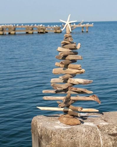 1 Ft. Tall Driftwood Christmas Tree - Beachhouse, Boho Holiday,