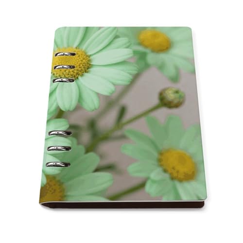 Carnet de notes à anneaux vert pastel pour organiser vos projets professionnels