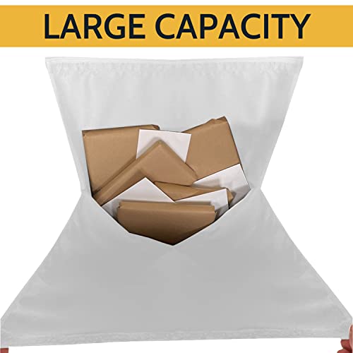 Image of Slimline Mail Slot Catcher for Door (20.4 inch W x 20 inch D), Letterbox Catcher for Glass, Wood & Metal Doors - Strong Adhesive, Indoor Post Catcher for Small Packages & Magazines (Dog Pattern)