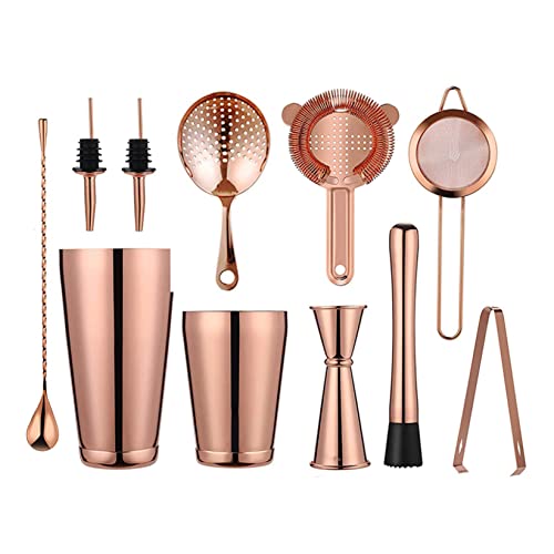 カクテルシェーカー 11点セット 550ml/820ml バーテンダー スノー カップ バーウェアツールセット マティーニ カクテル ステンレス製 最高ツール パーティーグッズ バーセット シェーカー 多用性 お酒 業務用 自家製