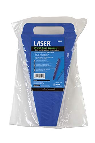 Laser 6943 Spanner Rack avec profil incliné antidérapant pour 15 clés plates