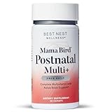 picture of a bottle of Mama Bird Postnatal Whole Food Vitamins; includes a link to purchase on Amazon