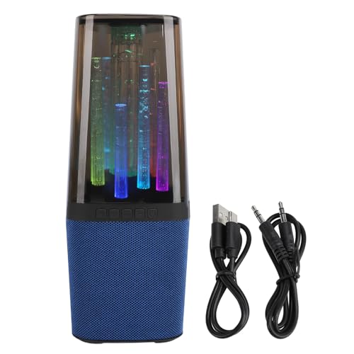 lyrlody Enceinte Bluetooth avec Lumières RGB, Port AUX USB (Blue) – vue 6