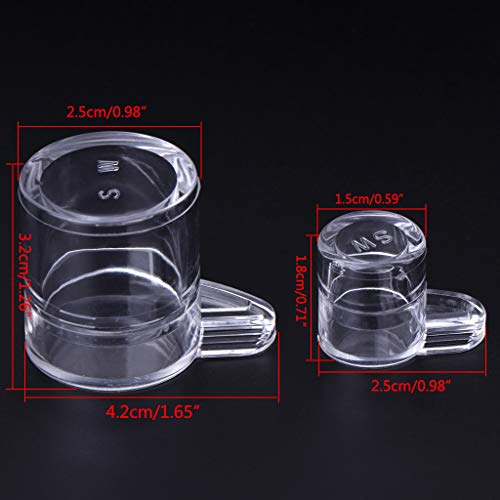 Qiuxiaoaa Ant Feeder Wasserzufuhrbereich für Ant Nest House Farm Acryl Runde Trinkschüssel Feeder Transparent