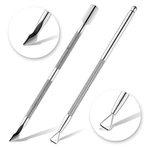 Cuticle Pusher, Nail Pusher, Cuticle Cutter Stainless Steel, Professional Nail Care Manicure Tools, Salon Level Perfect Nail Tools and Cuticle Kit, by XIPOO