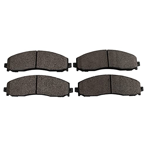 Image of TRQ Rear Brake Pad & Rotor Kit Semi-Metallic Compatible with 2013-2021 Ford F-250 Super Duty F-350 Super Duty