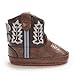 Karwuiio Toddler Baby Boys Girls Western Cowboy Boots First Walker Crib Shoes Soft Sole Non-Slip Moccasins Bootie (Coffee, 0_months-6_months)