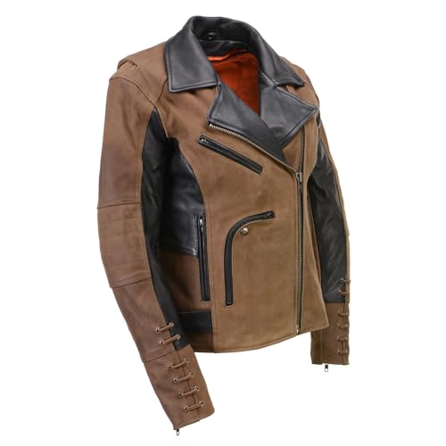 Image of Milwaukee Leather Women's Classic Premium Leather Motorcycle MC Style Riding Jacket