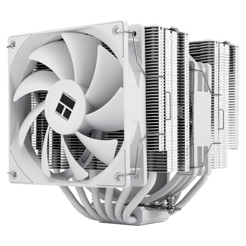 THERMALRIGHT Peerless Assassin 140 Blanco, disipador de CPU, 6 tubos de cobre AGHP-tecnología, doble ventilador PWM a 1500 rpm, disipador de doble torre, para AM5/AM4 e Intel LGA 1700/1851/1150