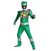 Disguise Green Ranger Dino Charge Classic Muscle Costume, Medium (7-8)