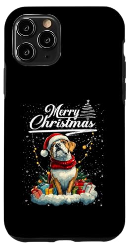 Merry Christmas Boxer Santa Hat Dog Lovers Xmas �X�}�z�P�[�X iPhone 11 Pro �p