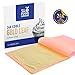 Slofoodgroup - 24 Karat Edible Gold Leaf Loose Sheets - 10 Sheets Gold Leaf Per Book - Gold Leaf Sheet Size 3.15in x 3.15in Loose Leaf Sheets - Edible Decoration, Crafting, Art and More