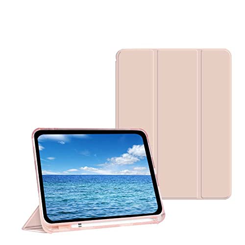 BXGH iPad Pro 11 Inch Case 2022(4th Gen)/2021(3rd Gen) with Pen Holder, Trifold Stand Smart Case with Soft TPU Backing