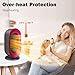 Sendowtek Portable Space Heater Indoor, 600W Mini Desk Heater Fan with 3 Mode Adjustable, Overheating/Tip-over Protection, Fast Heating PTC Small Electric Ceramic Heater for Home Office Indoor Use