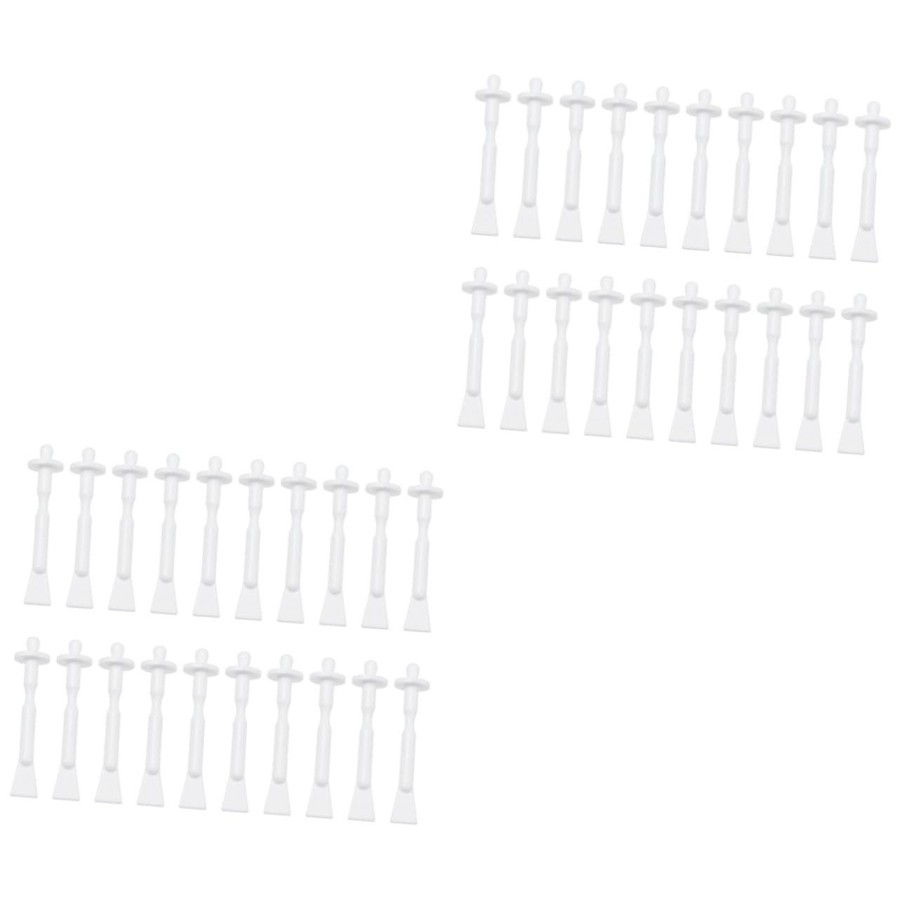 HAPINARY 2sets Nose Wax Applicators Wax Sticks for Hair Removal inside Nose Waxing Strips Smooth Rod 30pcs*2