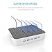 MSTJRY Charging Station for Multiple Devices : 5 Port Multi USB-A Charger Stations Multi-Device Organizer Charging Dock Designed for iPhone iPad Cell Phone Tablets (7 Short Cables Included)