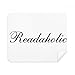 Stylish Word Readaholic Cleaning Cloth Screen Cleaner 2pcs Suede Fabric
