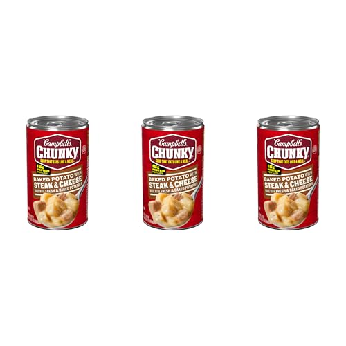 Image of Campbell's Chunky Baked Potato with Steak & Cheese Soup, 18.8 Oz (3 Pack)