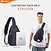 SKYSPER Sling Bag RFID Cross Body Bag Recycled Crossbody Backpack Travel Daypack(Blue)