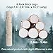 6 Pack Birch Logs Decorative Natural Birch Log for Decoration,Crafts,DIY,White Birch Logs for Fireplace Decor Firewood(Logs:1.4