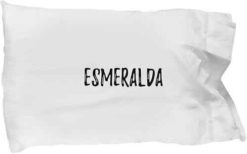 EzGift Esmeralda Pillowcase Custom Name Personalized Gift Idea Pillow Cover Case 20x30