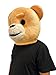 Lormaka Teddy Bear Mascot Head Costume Plush Animal Head Mask Halloween Party Cosplay Dress