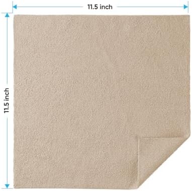 HOMEXCEL Brown Microfiber Cleaning Cloths, 20 Pack Cleaning Rags - Lint Free & Scratch-Free Microfiber Towels for Cars, House & Kitchen, Absorbent Cleaning Towels, 11.5 x 11.5 Inch - 1