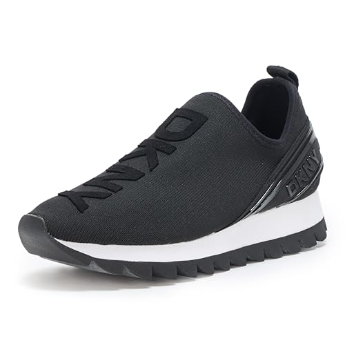 Image of DKNY Women's Abbi Knit Slip on Sneaker with Logo