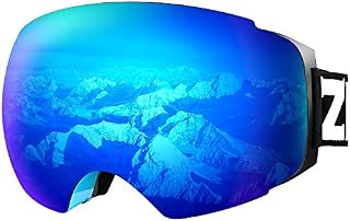 ZIONOR X4 Ski Snowboard Snow Goggles Magnet Dual Layers Lens Spherical Design Anti-Fog