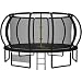JUMMICO Trampolin Outdoor Ø 228/305/366/427/488 cm mit Schutznetz und Leiter, GS-geprüftes Freizeit-Trampolin für Kinder und Erwachsene, Rahmen mit Rostschutzbeschichtung, Belastbarkeit 150kg