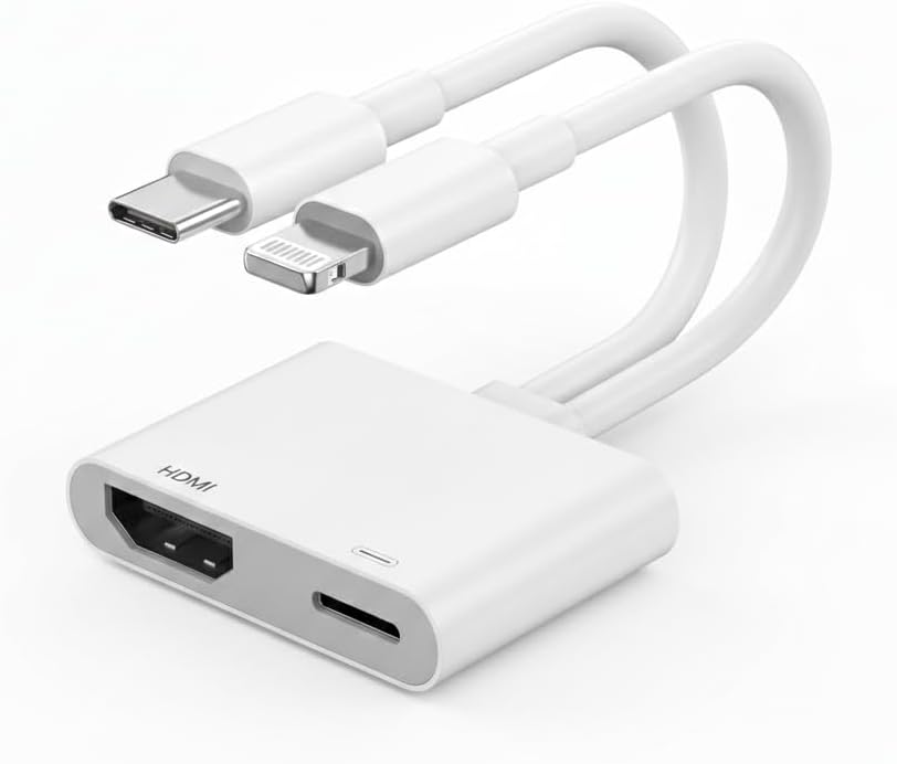 USB-C and Lightning to HDMI Adapter