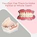 VOXXC Dentures Fake Teeth DIY Kit Easy and Convenient DIY Fake Teeth Repair Missing Teeth or DIY Full Denture Kit Fake Teeth Top and Bottom Temporary Fake Teeth-C3