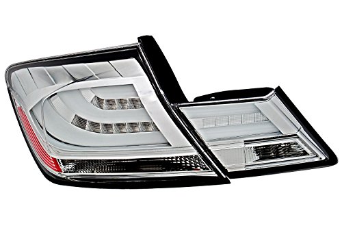 Sppc Chrome Led Tail Lights Set For Honda Civic 4 Door - Passenger And Driver Side #TOP5