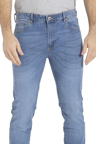 Men's Slim Fit Jeans Relaxed Super Flex Denim Stretch Comfortable Wear Classic 5-Pocket Essential Pant 28W-40W4