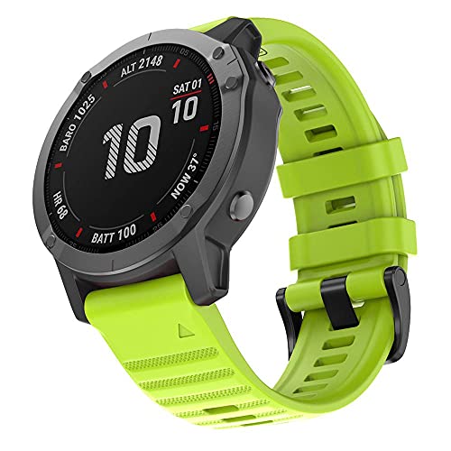 Correa de reloj 26mm para Garmin Fenix 5X de silicona suave ágata 4