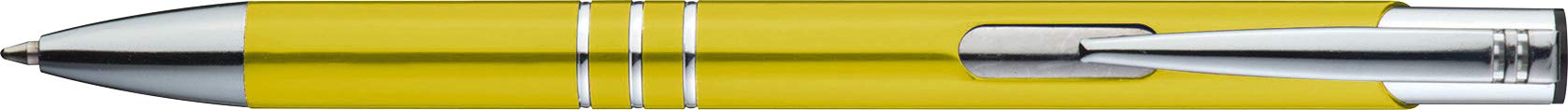Schmalz Esclusivo Penna a Sfera IN Metallo Incl. Incisione Laser Con Grande Mina Blu Tutti La Gleiche Incisione - giallo, 500 Stück
