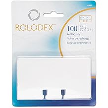Rolodex Plain Rotary File Cards 2-1/4"x4", White
