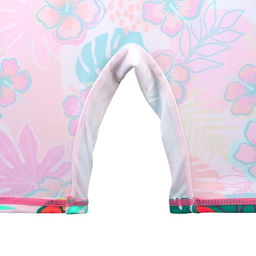 Image of TFJH E 1PCS Girls Short Sleeve Swimsuits UV 50+ Bathing Suits Sunsuits Zipper 2-14Y