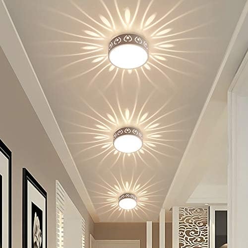 5W Ceiling Fixture Adjustable Surfaced Mounted Light LED Modern for Porch Hallway 3000K