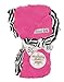 Trend Lab Velour Blanket with Trim, Pink Rosette with Zebra