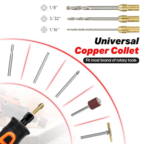 SHALL 508-Piece Rotary Tool Accessories Kit, Universal Rotary Tool Bits for Sanding, Cutting, Grinding, Drilling, Carving, Engraving, Polishing, Cleaning, Rotary Tool Attachments with Carrying Case