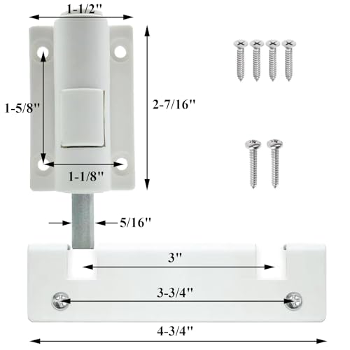 Reigahood 1 Pack Sliding Patio Door Foot Kick Lock, A Secondary Childproof Additional Security thumb #1