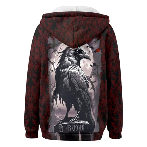 Sweat à capuche imprimé floral avec coupe décontractée et poches