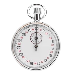 Mechanische Stopwatch Ronde Handheld Sport Chronograaf Scheidsrechter Count Timer met Opbergdoos