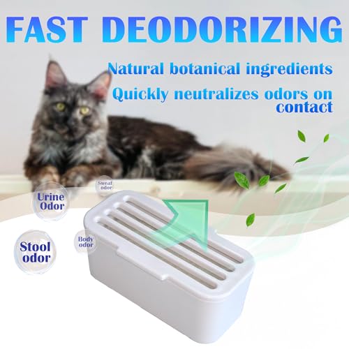 Image of NewKe 6Pcs Deodorizer for PetSafe ScoopFree SmartSpin Automatic Litter Box | Odor Control Compatible with HHOLOVE Self-Cleaning Cat Litter Box, Air Freshener, Pet Gift