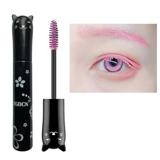 LGSZGDCN pink Mascara colored mascara Eyes Makeup Best Waterproof Fast Dry Eyelashes Curling Lengthening Eye Lashes Party Stage Use